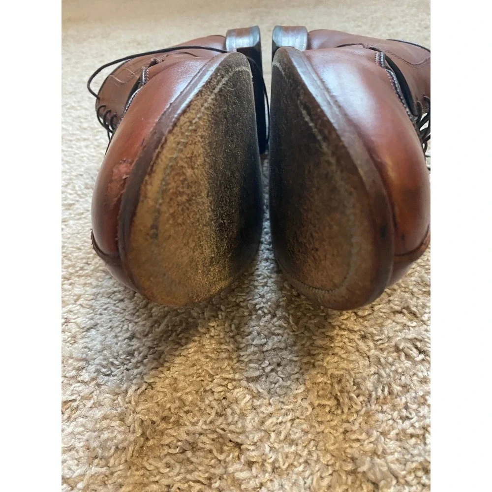Allen Edmonds Shoes Hersey Men Leather Braided Weave 10.5 Career Event sku2